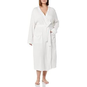 Amazon Essentials Peignoir long, léger gaufré pour femme (disponible en grande taille), blanc, (taille XL)