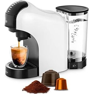 UFESA Bellagio Espressomachine, espressocapsules, Dolce Gusto of gemalen koffie, digitaal touchscreen met 7 niveaus, tank 1 l, 15 bar, 1400 W
