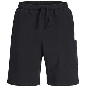 JACK & JONES Jpstkane Jjcollective Sweat Imp Shorts voor heren, zwart.