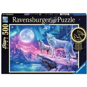 Ravensburger - Puzzel voor volwassenen - puzzel 500 p Star Line - Wolven onder de lichten van het noorden - 14952