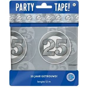 Paper Dreams Marking Tape voor 25 jaar, 12 m, PVC, zilverkleurig