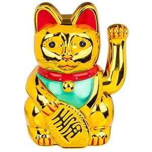 Out of the blue Decoratief object Chinese Lucky Cat zwaait met zijn linkerpoot