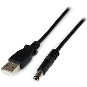 StarTech.com USB naar ringconnector type N stroomkabel - DC USB naar 5,5 mm 5 V kabel - 1 m (USB2TYPEN1M)