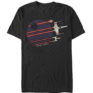 Star Wars Camiseta Rebel Flyby T-shirt voor heren, Schwarz.