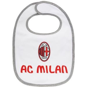 AC Milan Slabbetje met opschrift en logo, katoen, eenheidsmaat, officieel product, Wit.