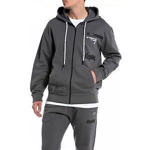 Replay M6706 Sweatshirt met capuchon voor heren, 291 Titanium
