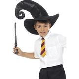 Smiffy's Magische set, zwart, met stropdas, hoed en staaf, 34 cm