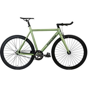 FabricBike Light - fixed bike, Fixie, één snelheid, aluminium frame en vork, 28"" wielen, 6 kleuren, 3 maten, 9,45 kg ca. (M-54cm, Light Cayman Green)