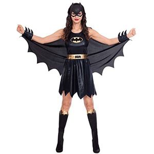 amscan Officieel gelicentieerd Batgirl-kostuum, maat 46-48, zwart, 991555