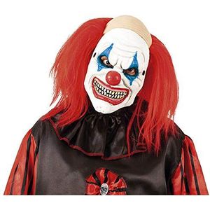 Masker voor volwassenen, 1/2 clown van polyurethaan