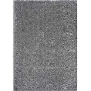 Mia´s Teppiche Emma Modern zacht laagpolig tapijt (17 mm) woonkamer tapijt antraciet 60x110 cm, 100% polypropyleen
