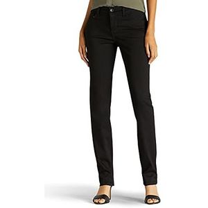 Lee Rechte jeans voor dames, diep zwart, 48, Zwart