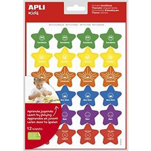 APLI Kids 19224 - 288 stuks afneembare stickers met motiverende spreuken voor de beloning van kindergedrag