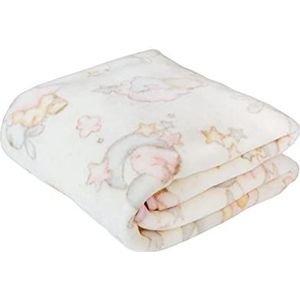 Pielsa Baby 6379-14 babydeken, winterdeken, bedrukte babydeken, roze, maat 80 x 110 cm