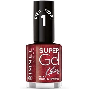Rimmel London Super Gel Nagellak 044 Rock N Sparkle 12 ml willekeurige verpakking