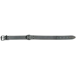 Jack and Vanilla - Grote hondenhalsband Black Label – voor kleine, middelgrote en grote honden – verstelbaar, robuust, effectieve sluiting – kleur: grijs, afmetingen 40 mm x 50 cm