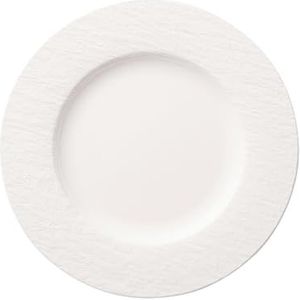 Villeroy & Boch Manufacture Rock witte dinerborden 27 cm van hoogwaardig porselein, vaatwasser- en magnetronbestendig