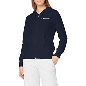 Champion Sweatshirt met capuchon met ritssluiting, klassiek, klein logo, dames, Donkerblauw
