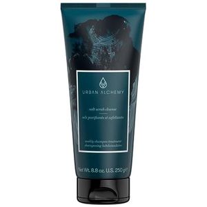 Urban Alchemy Exfoliërende shampoo voor dames en heren, diepreinigende shampoo, scalp scrub, 250 g, hoofdhuidverzorging, anti-roos shampoo, kalmeert het leer