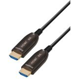 MaxTrack Câble HDMI® actif à fibre optique C507-50ML - HDMI 2.1, 8K @ 60Hz, 4K @ 120Hz, eARC, 3D, HDR, HDCP 2.2, YUV 4:4:4, portée jusqu'à 100 m