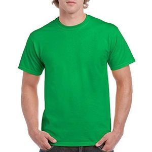 GILDAN T-shirt van dik katoen, stijl G5000, multipack T-shirt, uniseks, 3 stuks, Iers Groen