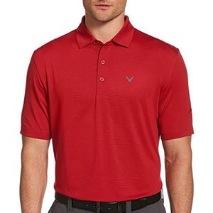 Callaway Pro Spin Fine Line golfshirt voor heren, korte mouw, groot en standaard), rood (tango red)
