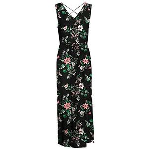 Vero Moda Vmeasy Sl Maxi Dress R1 Wvn Ga Damesjurk, Zwart/Aop: Tika