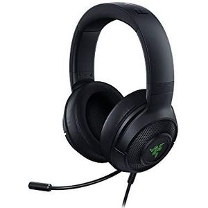 Razer Kraken X USB - Digitale gaming headset met surround sound (ultralicht, flexibele niermicrofoon, 40 mm luidspreker, op maat gemaakt voor surround sound), zwart