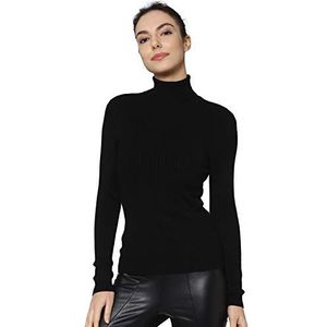ONLY Onlkarol L/S Knt Noos Coltrui Sweater Dames, Zwart (zwart)