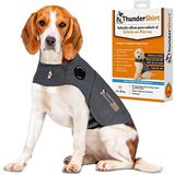 ThunderShirt: Kalmerend hondenjack, onmiddellijke natuurlijke angstverlichting, vuurwerk, reizen, donder, grijze jas, 5 maten M