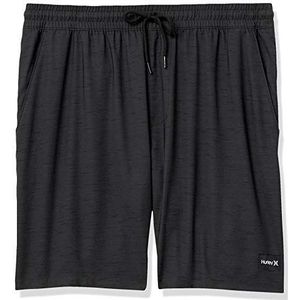 Hurley M Dri Marwick Volley Casual Shorts voor heren, 45,7 cm, Black Htr