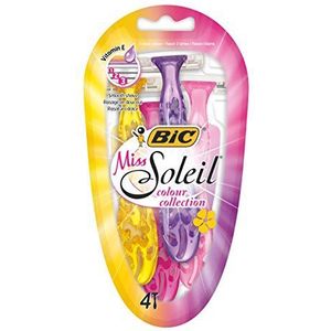 Bic Miss Soleil Color Collection Scheermesjes, 4 Stuk
