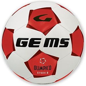 GEMS UN01-1234 OLIMPICO HYBRID Ballon de football récréatif Unisexe Rouge/Rouge foncé 4
