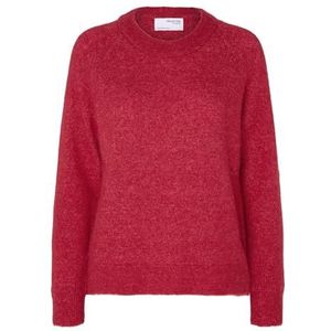 SELECTED FEMME Slflulu Ls Knit O-hals B Noos gebreide damestrui, Ski Patrol