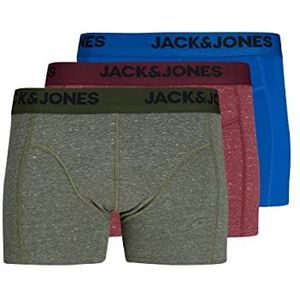 JACK & JONES Heren Boxershorts 3 Pack Classic Blue L, Klassiek Blauw