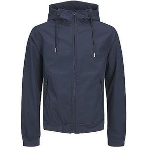 JACK & JONES Jjebasic Veste softshell à capuche Pls pour homme, Blazer bleu marine., 5XL