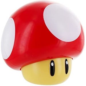 Paladone Super Mario Bros Toad lichtgevende paddenstoel met geluid, lichtgevend figuur om te verzamelen, meerkleurig