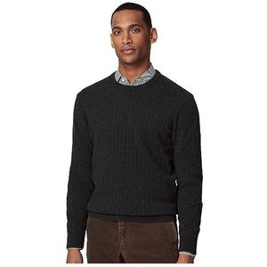 Hackett London Heren trui met ronde hals van lamswol, donkergroen, XXL, donkergroen