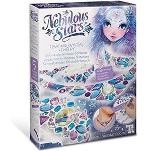 Creatieve sieradenset van Nebulous Stars, sieraden van zwevend kristal voor kinderen – knutselset voor meisjes vanaf 7 jaar – creatie armband en halsketting edelstenen – sieraden maken