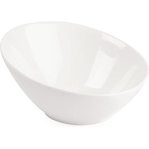 Lumina - Aflopende Ovale Schaal - 15cm - Wit Porselein
