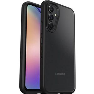 OtterBox Sleek Serie beschermhoes voor Samsung Galaxy A54 5G, schokbestendig, valbescherming, ultradun, dunne bescherming, getest volgens militaire normen, antimicrobieel, transparant/zwart - levering