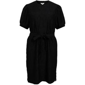 Object Objfeodora S/S Robe courte Noos pour femme, Noir, XL
