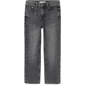 NAME IT Jongens Jeans Straight Fit Dark Grey Denim 158, Donkergrijs denim