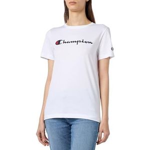 Champion Legacy Icons W-S/S Crewneck T-Shirt Femme, Blanc, S