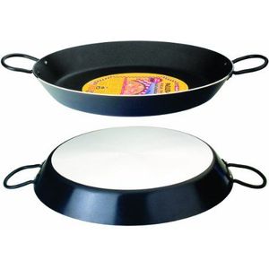 IBILI - Zwarte paella-pan, 38 cm, aluminium, antiaanbaklaag, 8 porties
