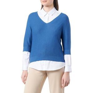 s.Oliver Pull en tricot pour femme Blue 46, bleu, 48