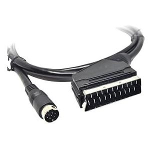 Xoro HRT AV3 Audio/Video Kabel Adapter (voor 8772/8780, Scart, 1,5 meter, acc400513) zwart
