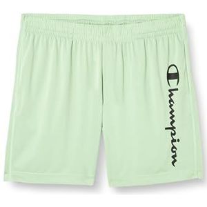 Champion Athletic C-sport Logo Micro Mesh Bermuda Shorts voor heren, Pastel groen.