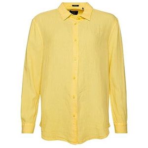 Superdry Studios Casual Linen Bf Shirt Sweat-shirt Femme, Mimosa Orange, 38