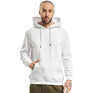 Urban Classics Basic Hoody Sweatshirt met capuchon voor heren, Wit